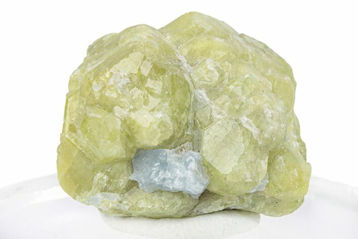 Sparkling Green Vesuvianite with Calcite - Afghanistan #286838